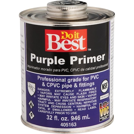 All-Source 32 Oz. Purple Pipe and Fitting Primer for PVC/CPVC 019081-12